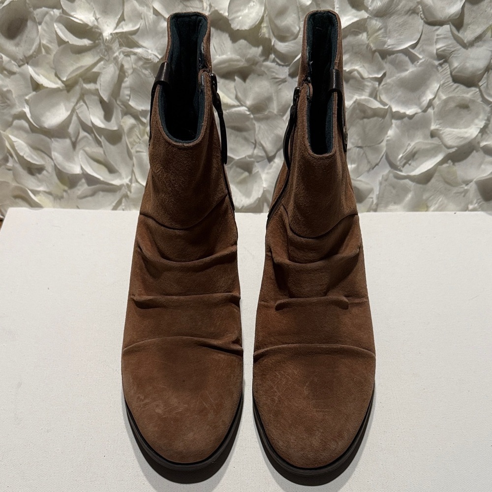 The North Face Brown Suede Wedge Ankle Boots